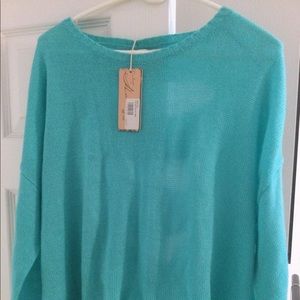 Vintage Havanna NWT sweater blue green color